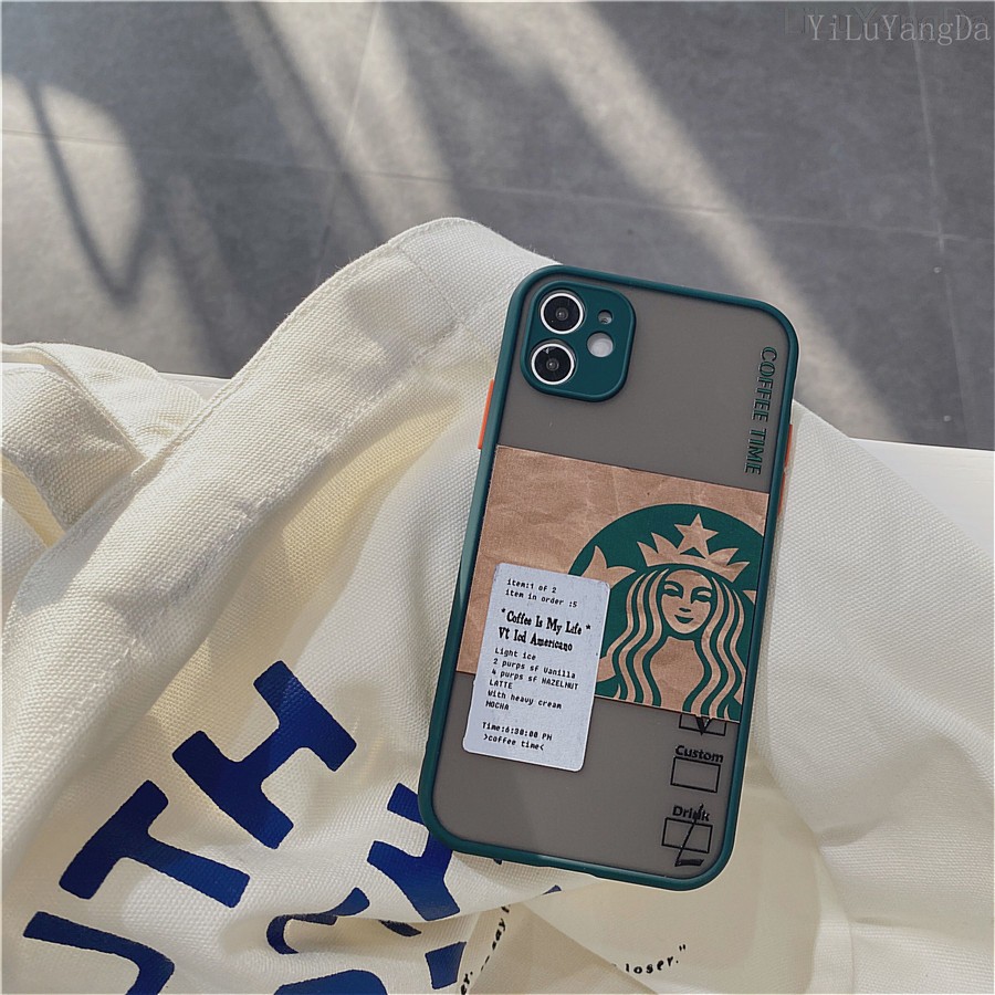 Ốp Điện Thoại Dẻo Họa Tiết Starbucks Hoạt Hình Cho iPhone 7 8 Plus X XR XS 11 12 Mini 13 14 Plus 14 Pro Max SE 2020