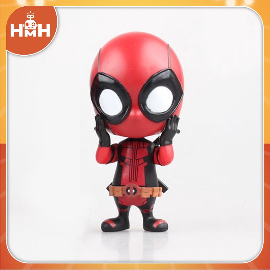 Mô hình Deadpool chibi - Đồ chơi trang trí Deadpool dễ thương, hài hước đầu lúc lắc lò xo