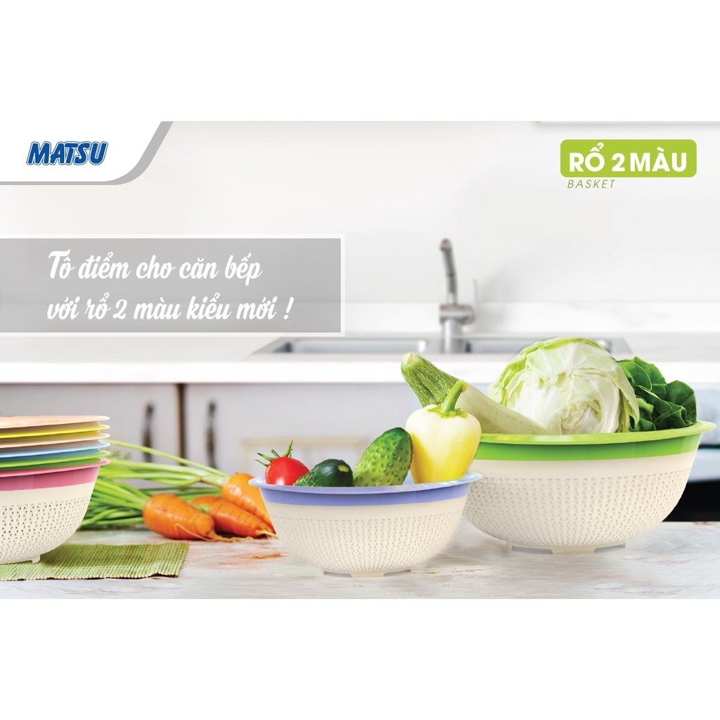 {HÀNG MỚI VỀ}Rổ/rá nhựa 2 màu Duy Tân đồ dùng nhà bếp