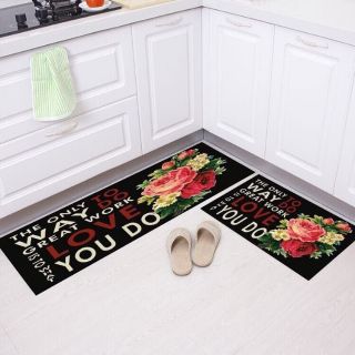 Bộ 2 thảm nỉ trải sàn bếp giao màu ngẫu nhiên