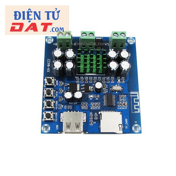 Mạch khuếch đại Bluetooth USB TF 2*50W - M422