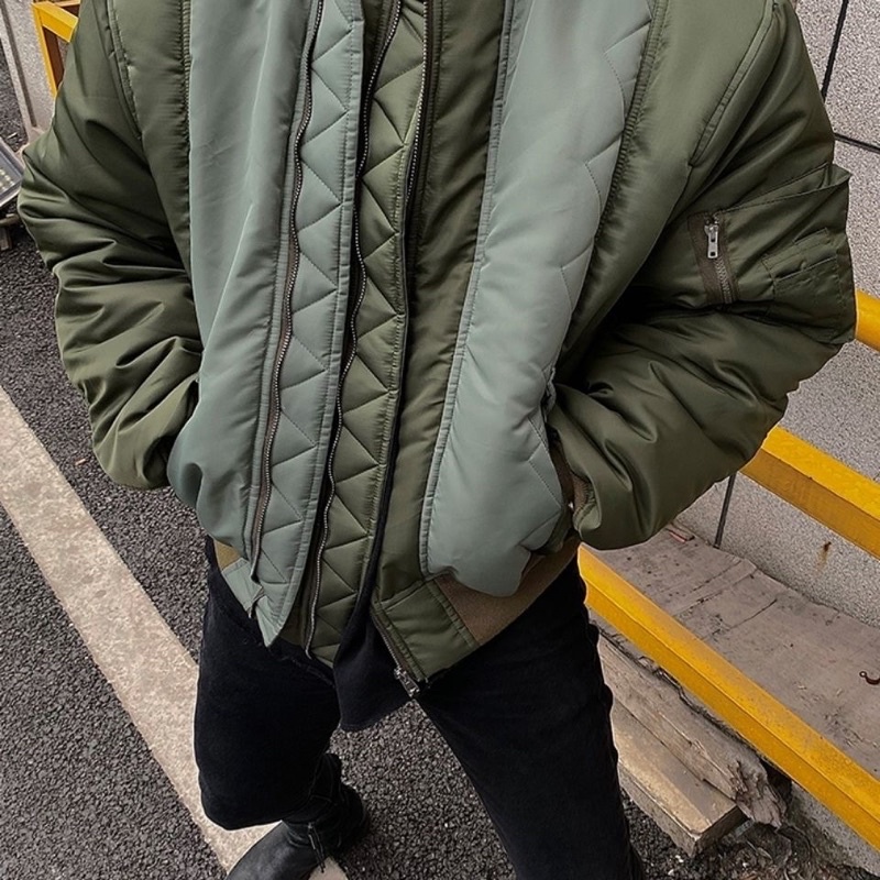 Áo khoác phối màu nam nót bông nhẹ màu xanh 🍉🍉🍉