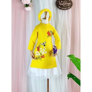 Hình thêu hoa + rồng + lân + phượng + hoa nổi + trang trí váy áo cho mẹ bé