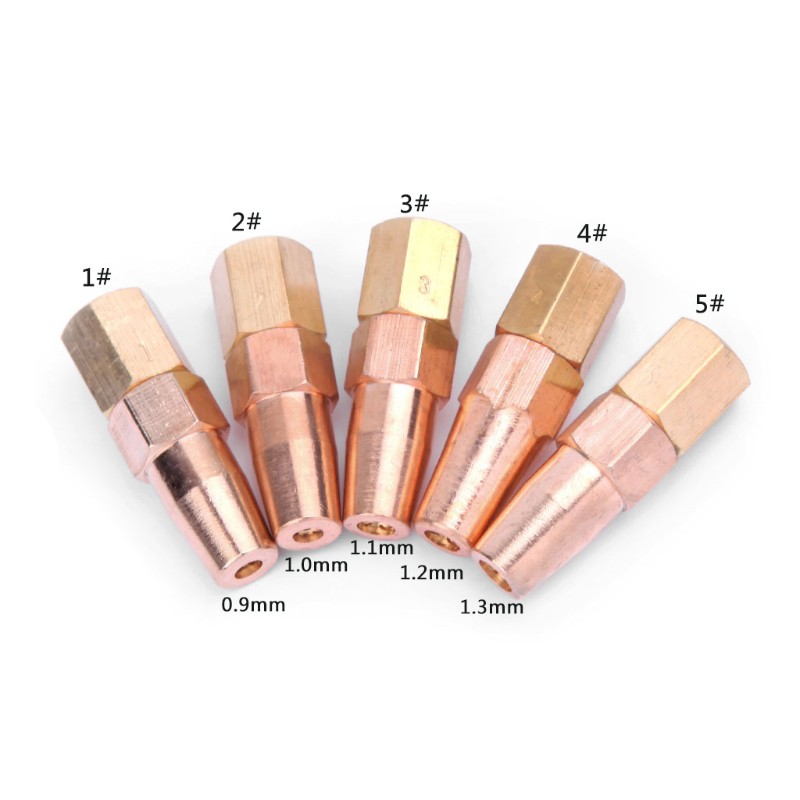 Set 5 vòi phun mỏ hàn khí gas oxy H01-6