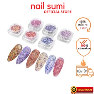Sét nhũ dạ nail , nhũ cát 6 hũ