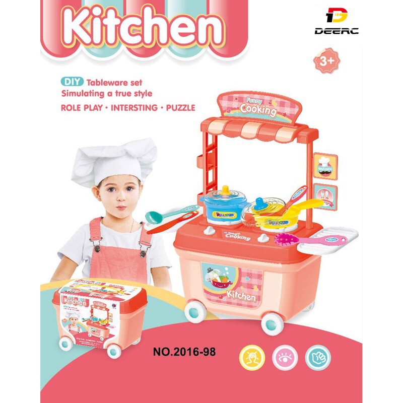 Đồ Chơi Đầu Bếp, Nấu Ăn kèm nhiều phụ kiện cho bé tập làm đầu bếp