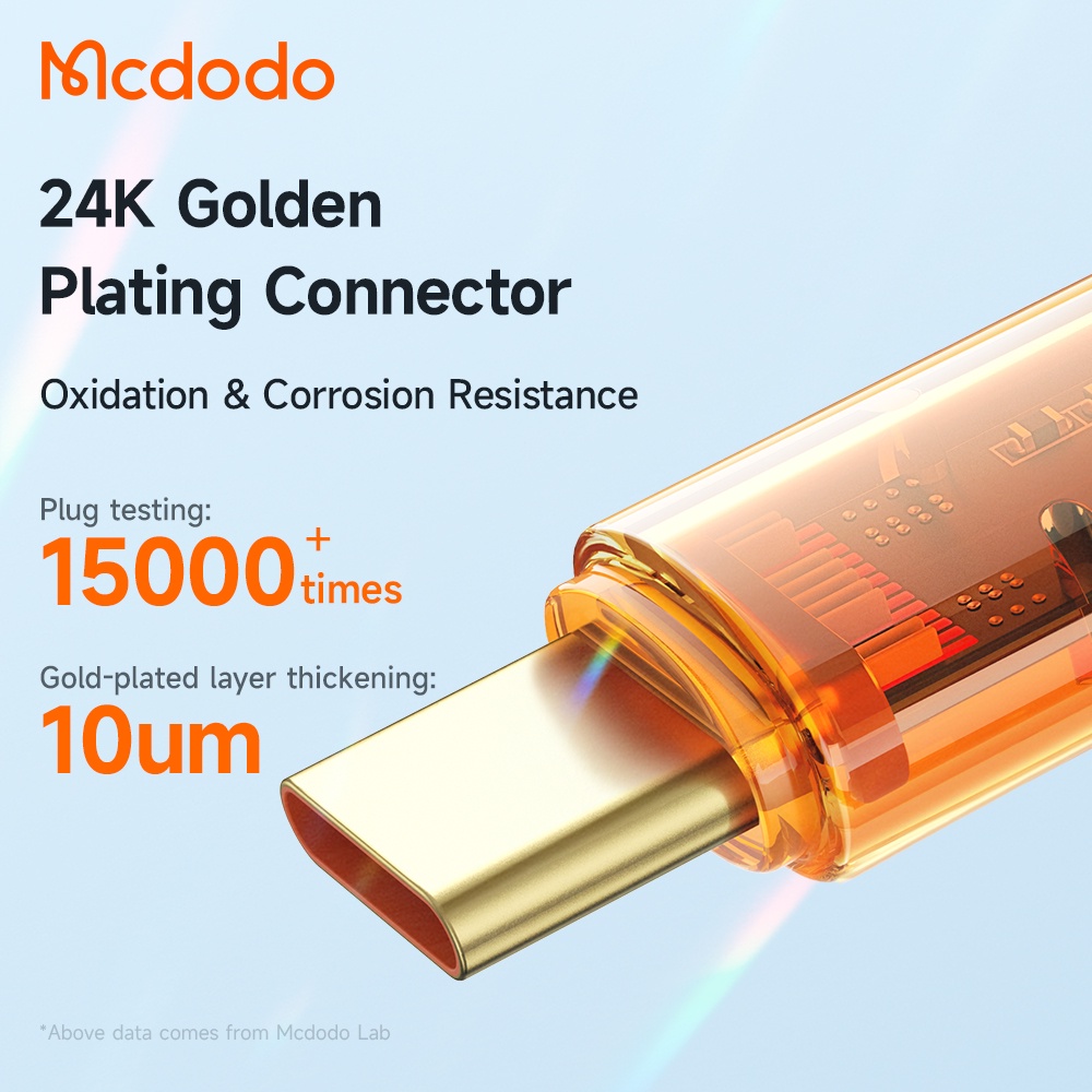 Cáp sạc nhanh MCDODO CA-211 PD 100W Type C QC 4.0 5A Type C cho laptop/ điện thoại