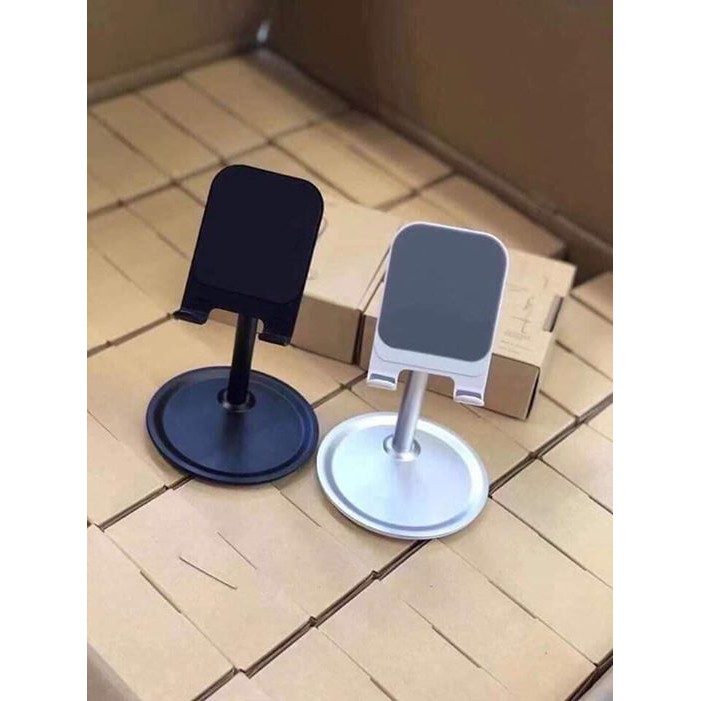 Giá đỡ điện thoại, máy tính bảng để bàn hợp kim nhộm có thể xoay điều chỉnh nhỏ gọn