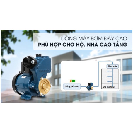 Máy Bơm Tăng Áp Panasonic 130JAK  Siêu bền, Bơm nhanh, Tự động ngắt, tặng phụ kiện kèm theo | 130 JACK