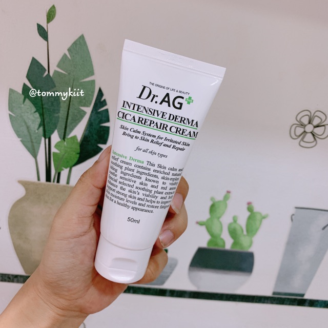 🍀Kem dưỡng phục hồi dành cho da mụn, da yếu, da nhạy cảm Dr.AG+ Intensive Derma Cica Salve Cream