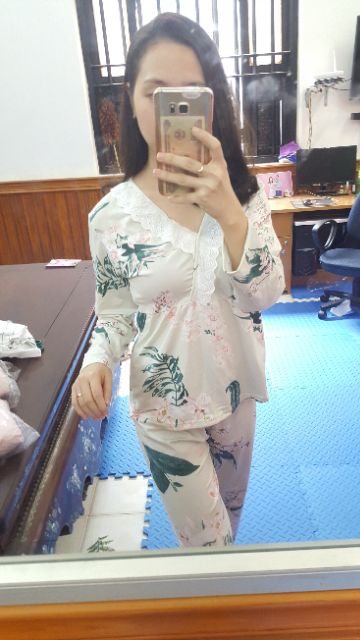 [Follow shop] Bộ mặc nhà thu đông hot 2018