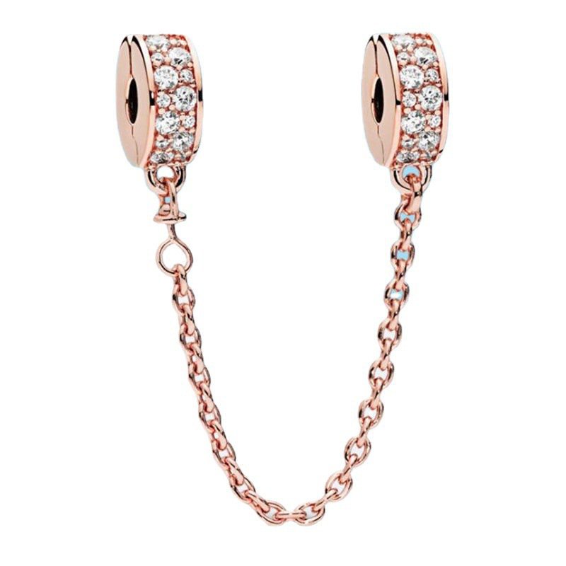 Pandora Hạt Đồng Hình Vương Miện Màu Vàng Hồng Dùng Làm Trang Sức Vòng Tay DIY