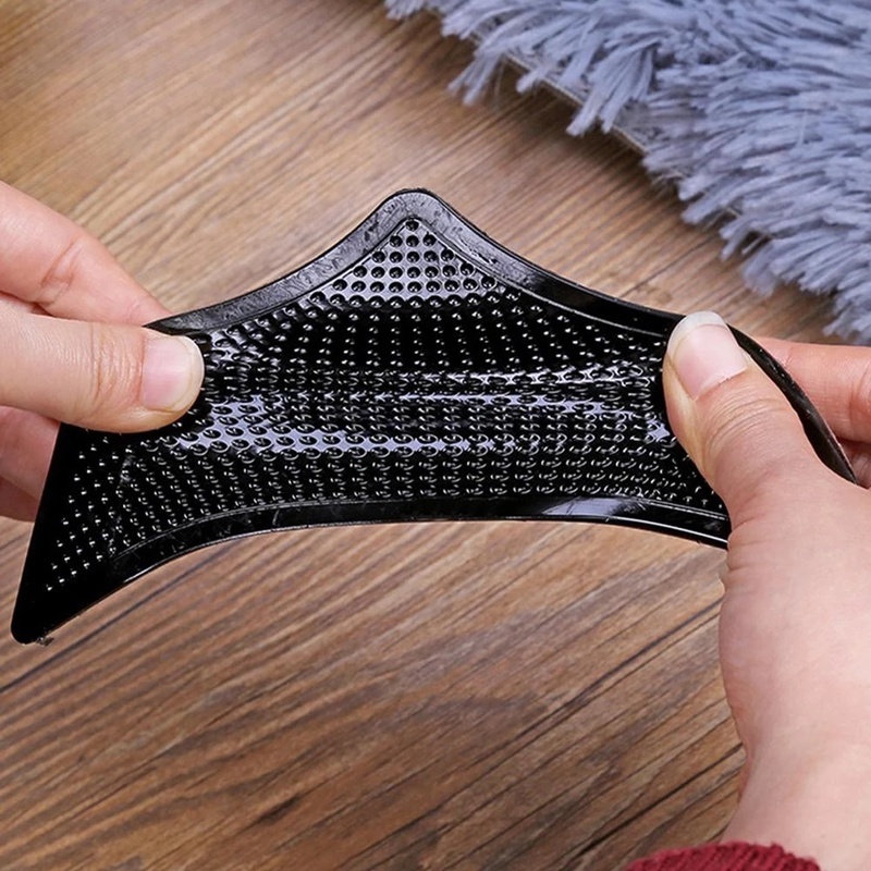 Bộ 4 Miếng Dán Góc Tường Nhà Tắm Chống Trượt Bằng Cao Su