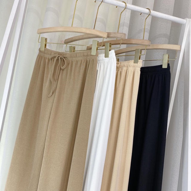 Quần Ống Rộng Tăm Cạp Chun freeship ảnh thật clip