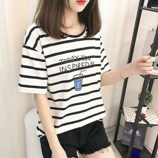 Áo thun kẻ sọc ngang cho bạn gái