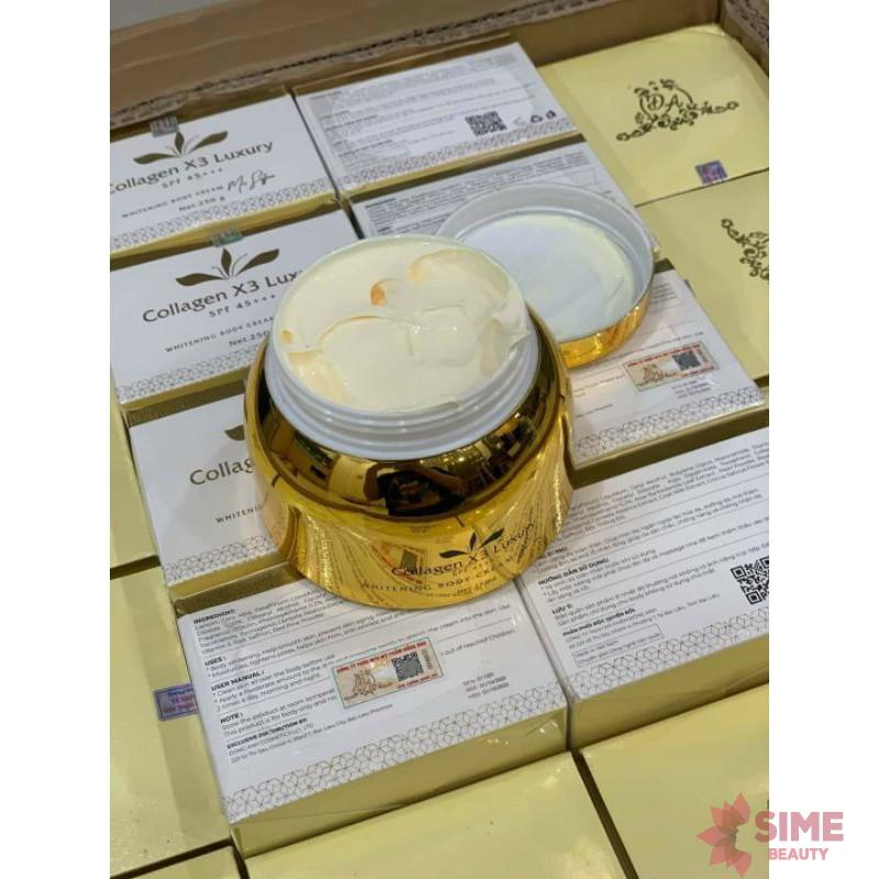 Kem Body Luxury X3 Collagen 99% , Kem dưỡng trắng da toàn thân X3 250g