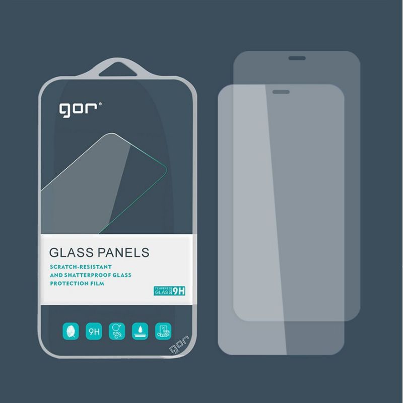 Bộ 2 kính cường lực iPhone 15 pro max,14 pro max/13 pro max/13 pro/13/13 mini/12 Mini/ 12/ 12 Pro/ 12 Pro Max hãng Gor