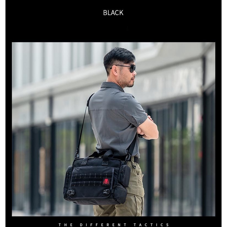 [BAG] Túi đeo chéo đa năng Seven Sector phong cách quân đội (Messenger Bag)