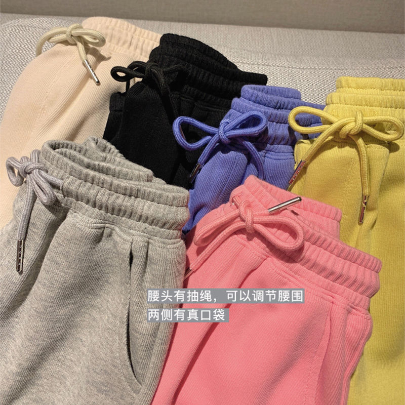 Quần dài thể thao bằng cotton nguyên chất dành cho bé gái