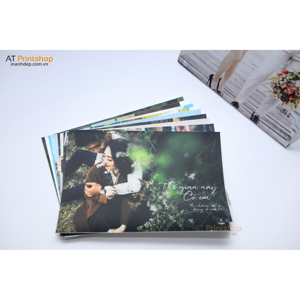 In Ảnh Cỡ 13cm x 18cm 😍 Theo Yêu Cầu Phong Cách Hàn Quốc Chất Lượng Cao 🐱‍🐉 Ép Lụa, Phủ UV, Plastic chống nước | BigBuy360 - bigbuy360.vn