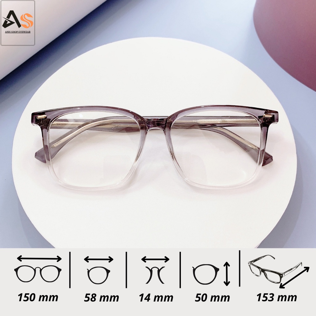 Kính vuông to thời trang nam nữ phong cách cá tính nhiều màu sắc 2926