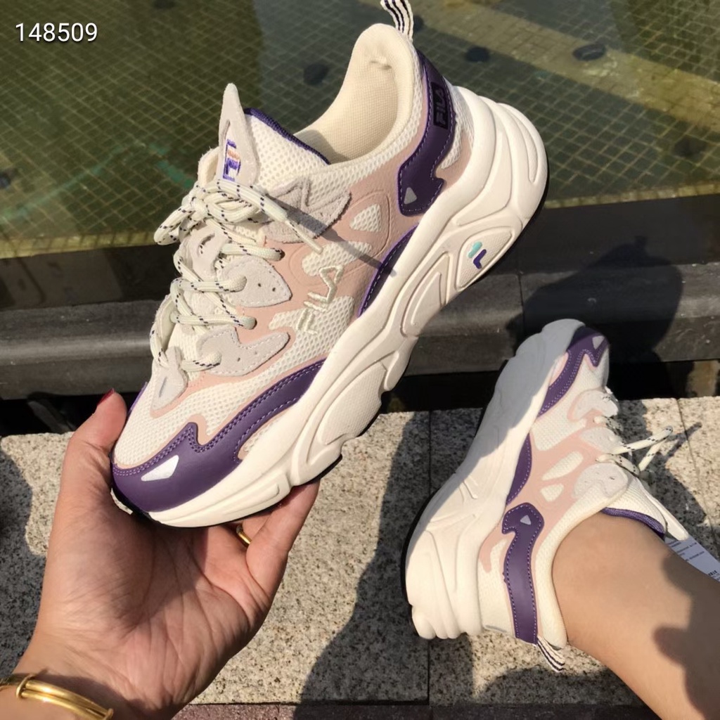 Giày Thể Thao Fi.La Disruptor 2 Script, Hot Nhất 2022, Hack Dáng 6cm, Siêu Êm, Siêu Bền, Hàng SC, Bản Trung Quốc