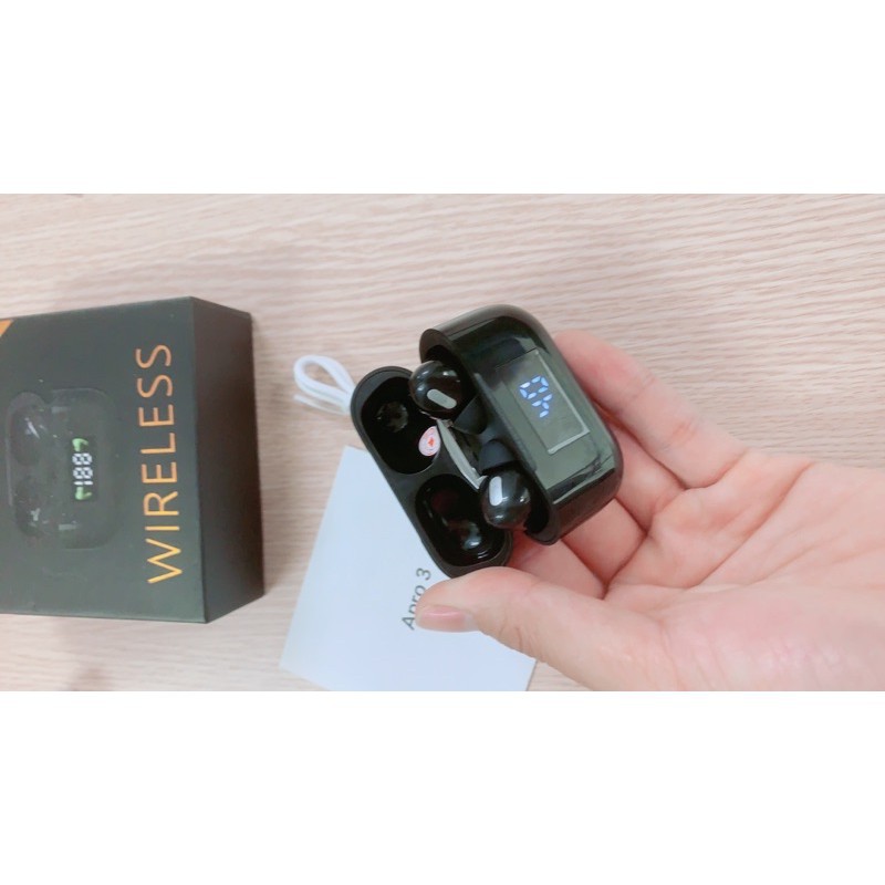 Tai Nghe Bluetooth Apro 3 Wireless 5.0 Màn Hình Led Kỹ Thuật Số Hiển Thị Pin | Âm Thanh Sống Động | Apro3 | BigBuy360 - bigbuy360.vn