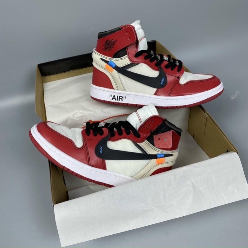 GIÀY THỂ THAO JD 1 ĐỎ OFF-WHITE CAO CỔ FULL BOX 11