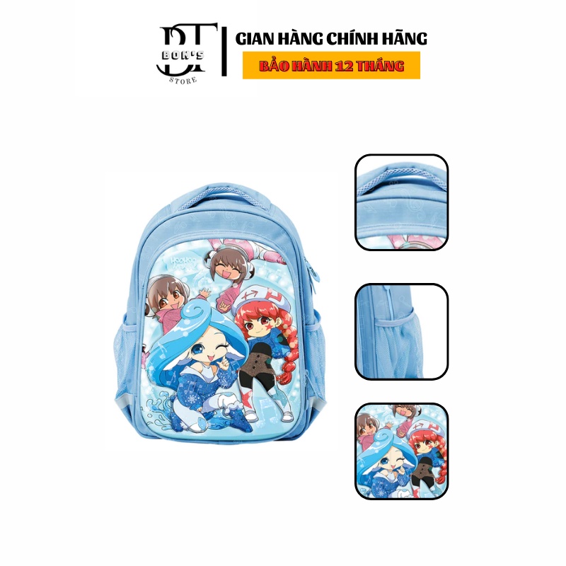 Balo Bé Gái Chống Gù Lớp Học Mật Ngữ - HooHooHaHa - My Closet Sparkle Cyan - Màu Xanh Da Trời