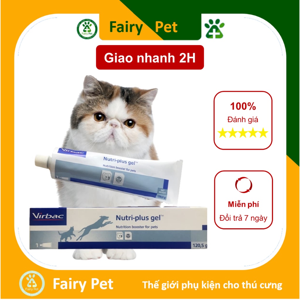 Gel Dinh Dưỡng Chó Mèo Biếng Ăn Gầy Gọc - Nutri Plus Gel virbac