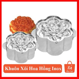 KHUÔN XÔI INOX HÌNH HOA HỒNG