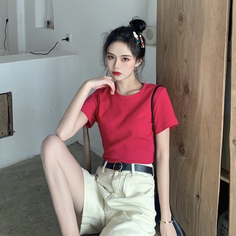 Áo croptop ngắn tay thời trang cá tính