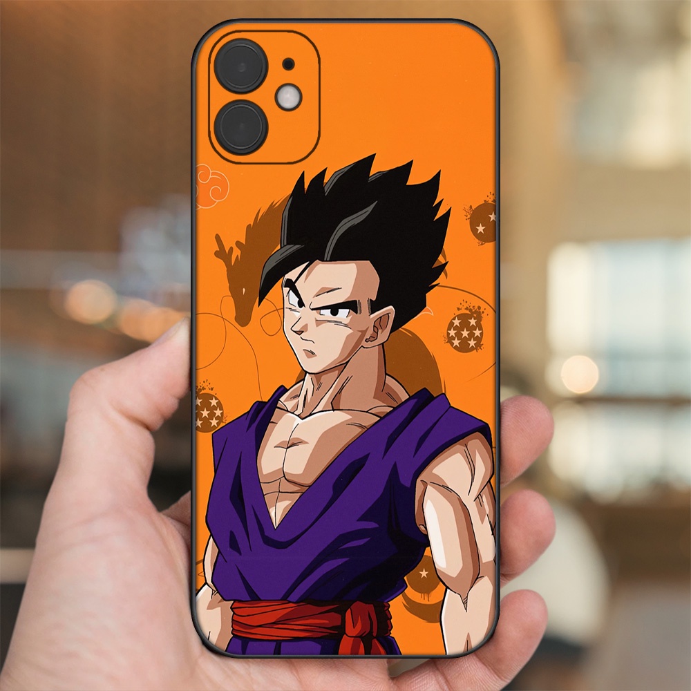 Ốp lưng iPhone 11 dẻo đen cạnh vuông in hình Gohan Dragon Ball
