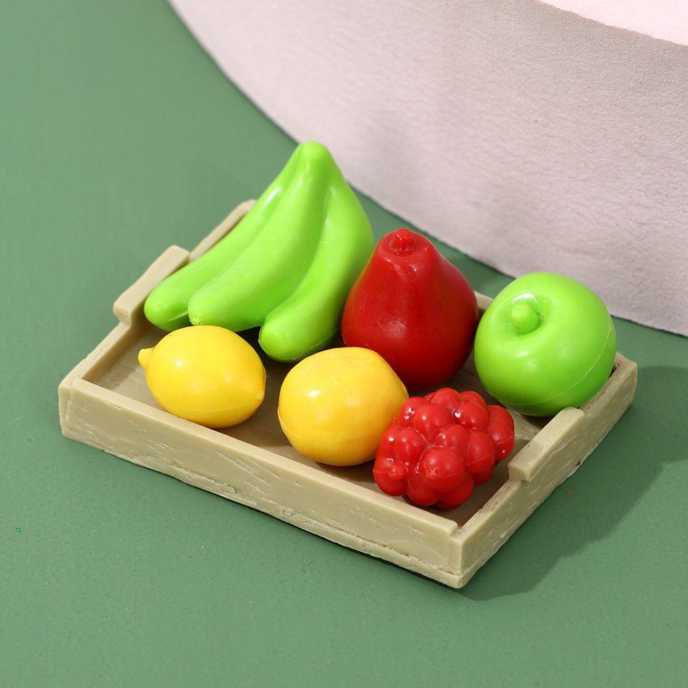 NIUYOU 1 Bộ Khay Đựng Trái Cây Trang Trí Nhà Búp Bê Tỉ Lệ 1: 12