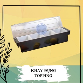 Khay Đựng Topping/ Khay Nhựa Đựng Topping Nhiều Ngăn