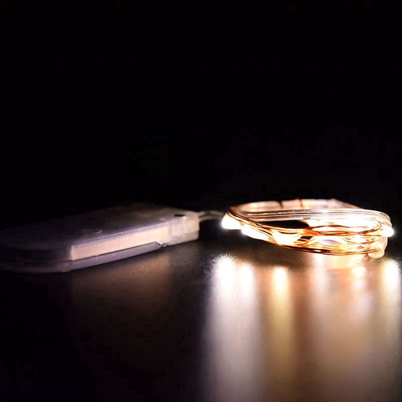 Dây đèn LED nhiều màu sắc tùy chọn 1m dành cho trang trí lễ hội tiệc tùng