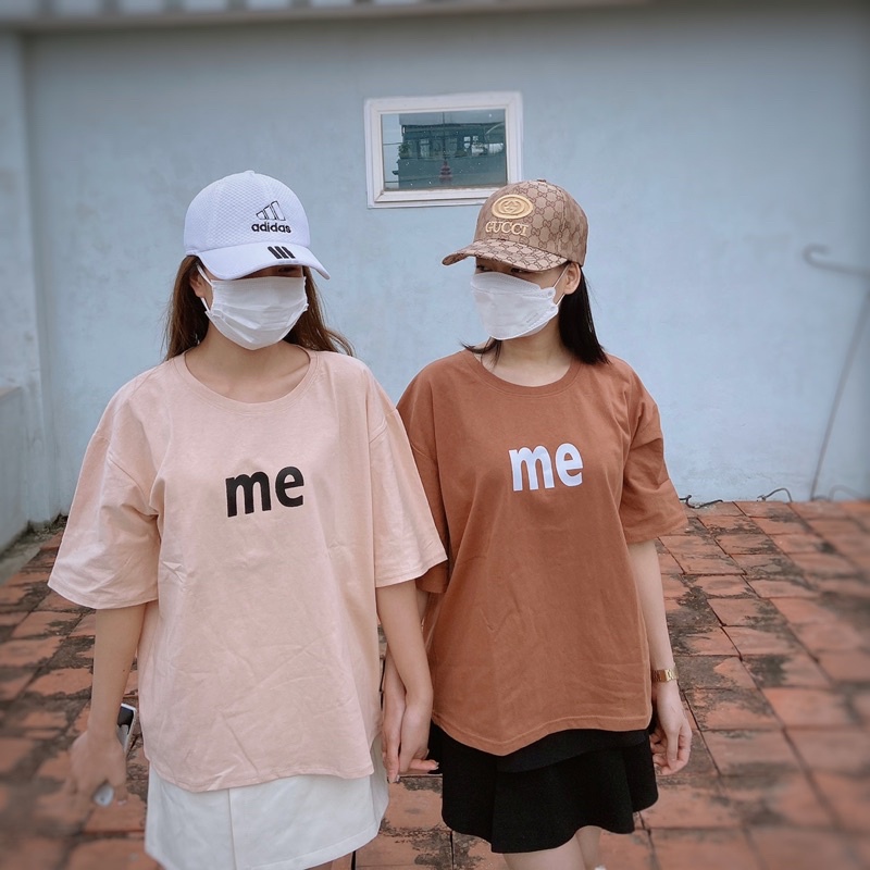 Áo thun ME dáng thụng tay lỡ Áo phông cotton áo ngắn tay