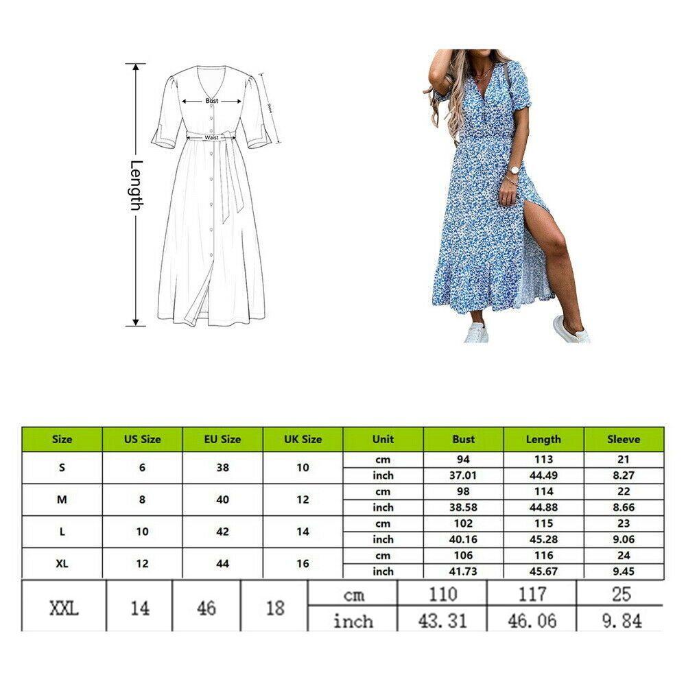 Đầm Hoa Tay Ngắn Cổ Chữ V Thời Trang Cho Nữ