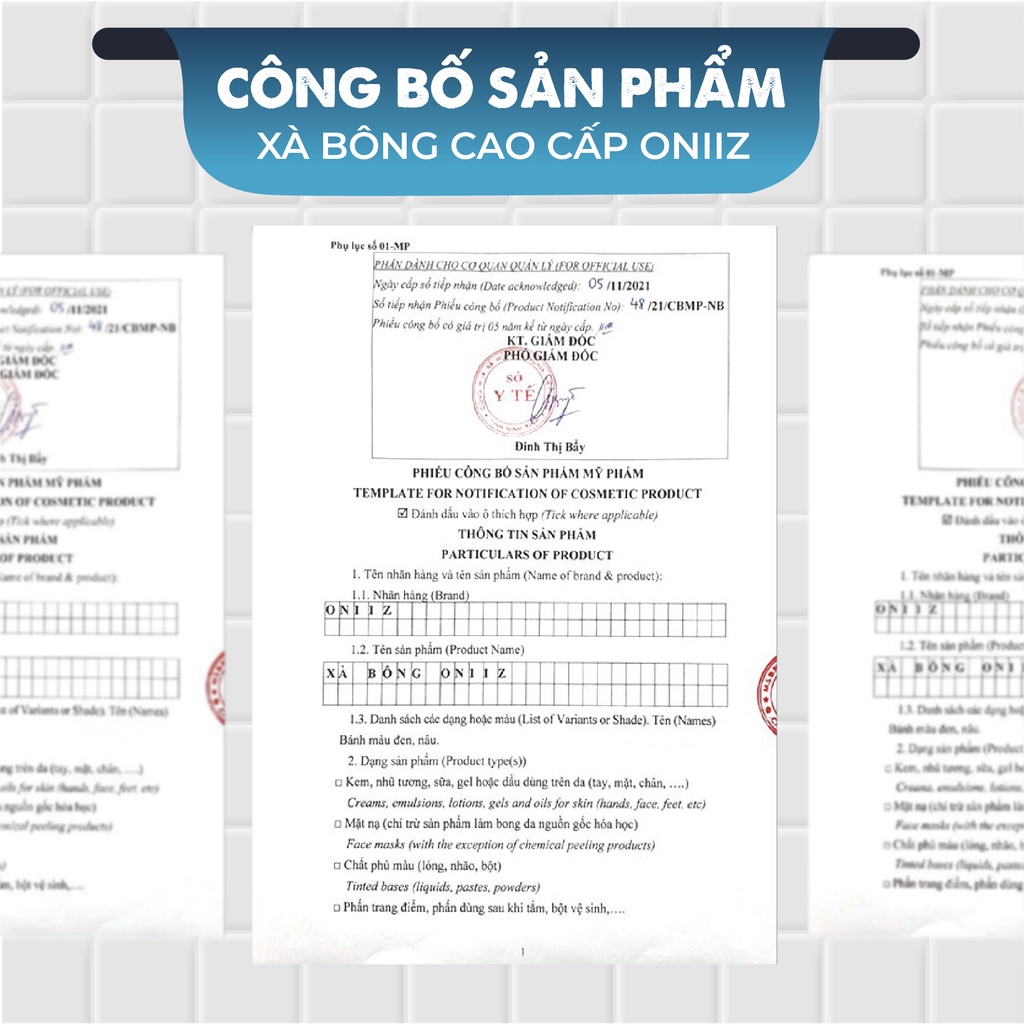 Xà phòng thảo dược Oniiz 130gr - hỗ trợ mờ thâm, sạch mụn, sáng da