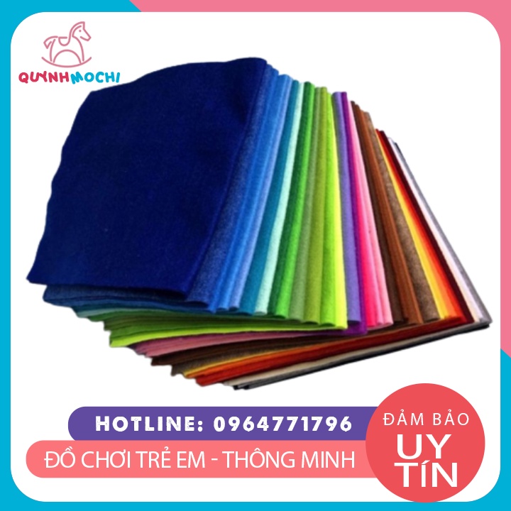 Vải Dạ Mềm, Vải Nỉ Khổ 90cm, Làm Treo Nôi, Handmade Nhiều Màu, Dễ May, Làm Đồ Chơi