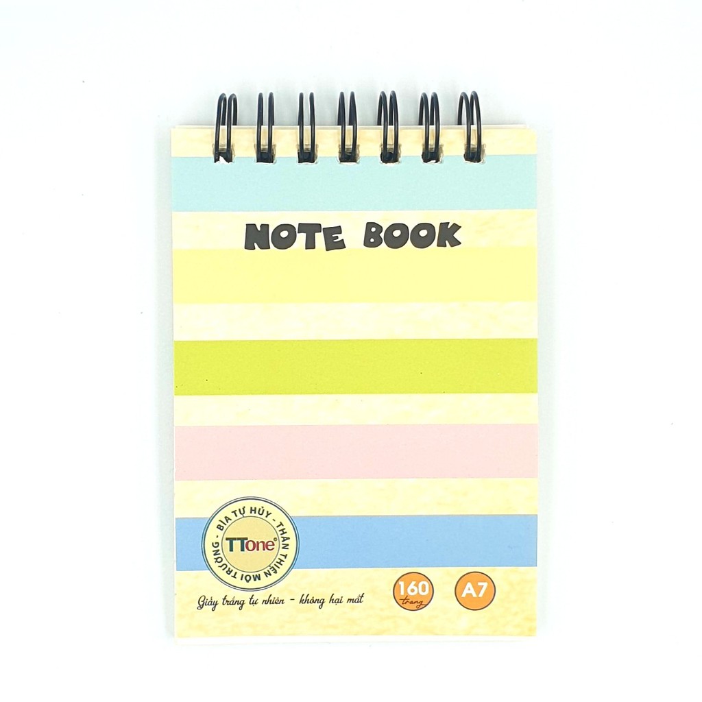 Notebook A7 - Sổ lò xo bìa tự hủy TTone Thuân Tiến, sản phẩm chất lượng cao và được kiểm tra kỹ trước khi giao hàng