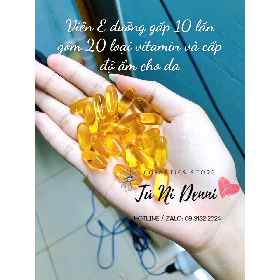 Lẻ 1 viên vitamin E dưỡng dài pha kem body