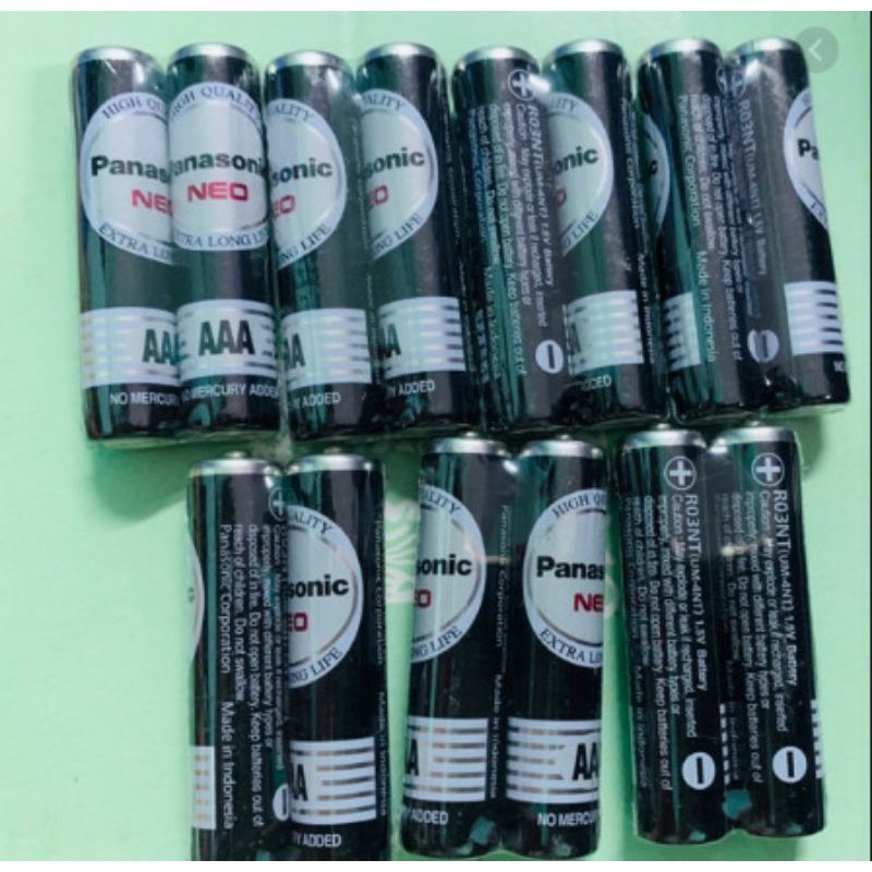 VỈ 2 VIÊN PIN AAA  Panasonic R03NT/2S - Hàng chính hãng