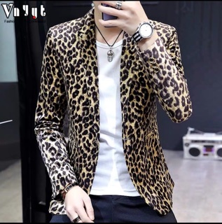 Áo vest hoạ tiết hổ báo