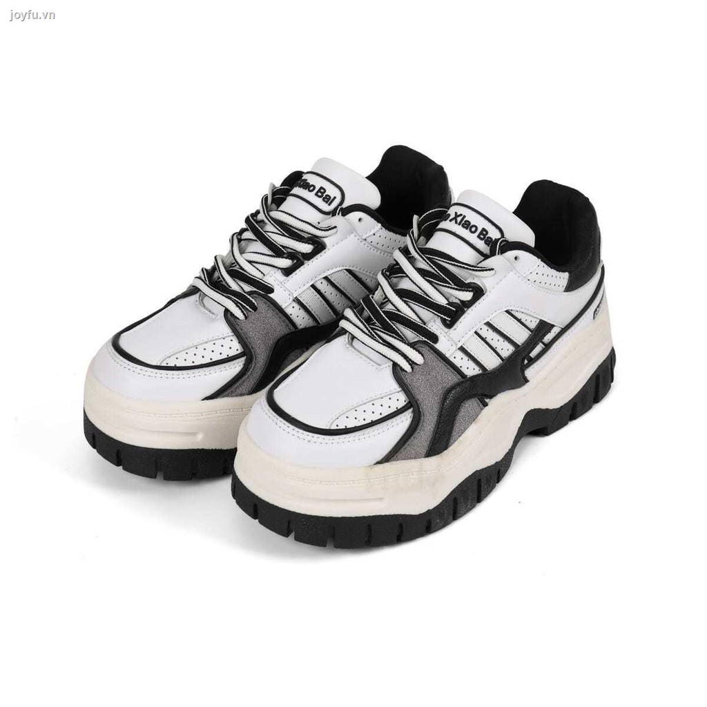 Korean Chic retro fashionable fine all-match wind-sealing same style Hong Kong thick-soled increased sports daddy shoes