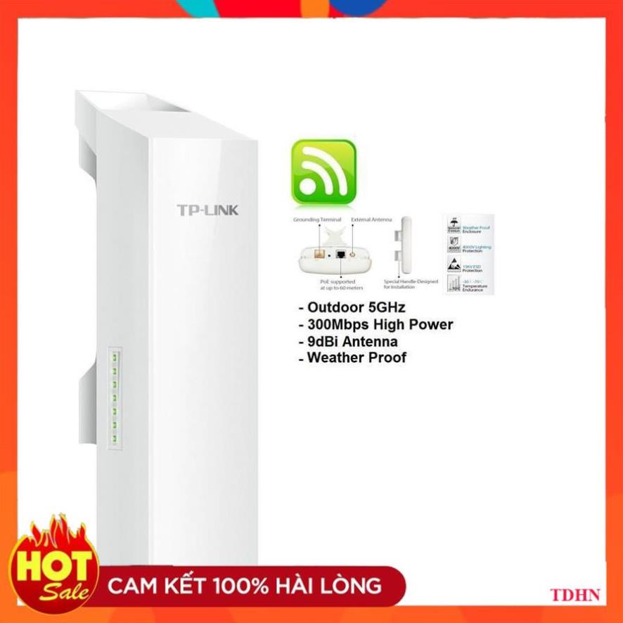 [Hãng] Bộ thu phát Không Dây Ngoài Trời TP-Link CPE210 (Trắng 1 chiếc )