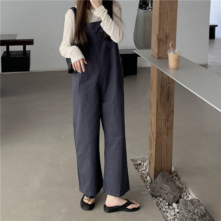 Quần Yếm Ống Rộng Màu Trơn 42727 | BigBuy360 - bigbuy360.vn