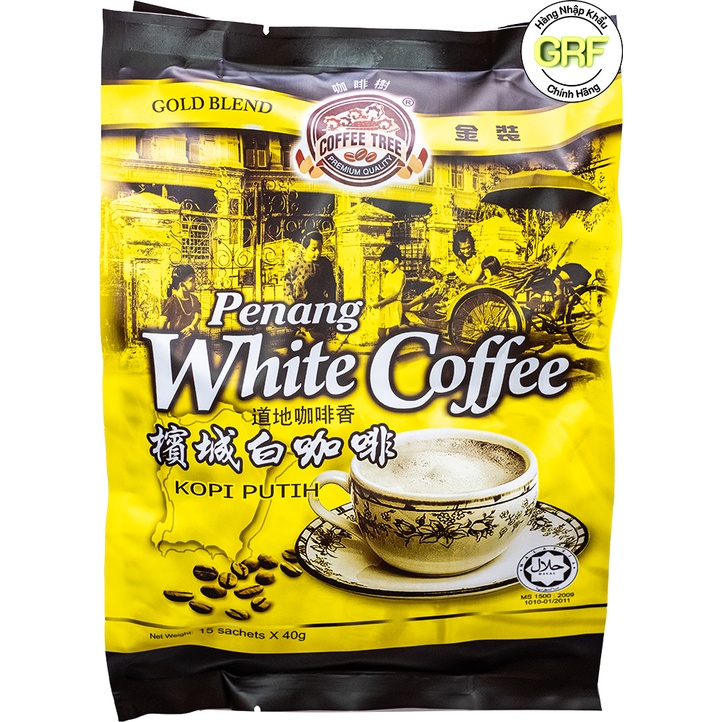Cà Phê Trắng Penang White Coffee 600g - Hàng Nhập Malaysia