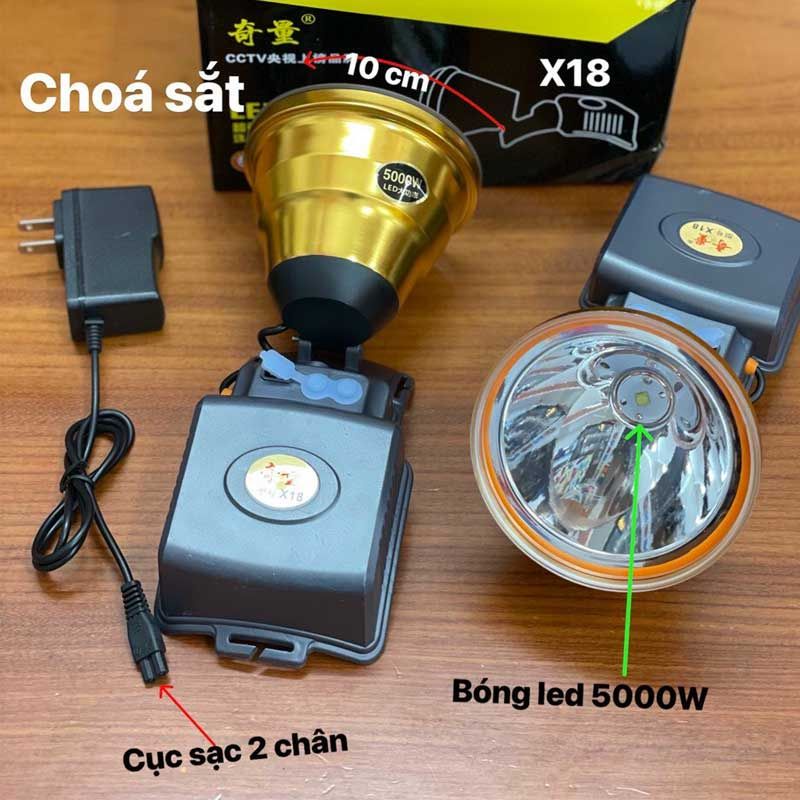 Đèn Đội Đầu Siêu Sáng X18 5000W