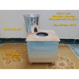 Bộ Ghế Gỗ Sồi Cao Cấp bọc cách nhiệt + xô chứa